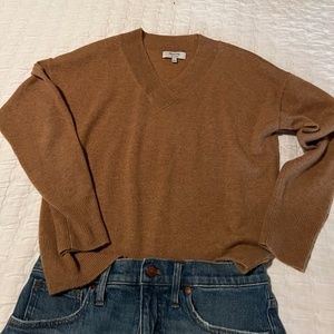 Madewell V-neck Cashmere Sweater -- Size Small